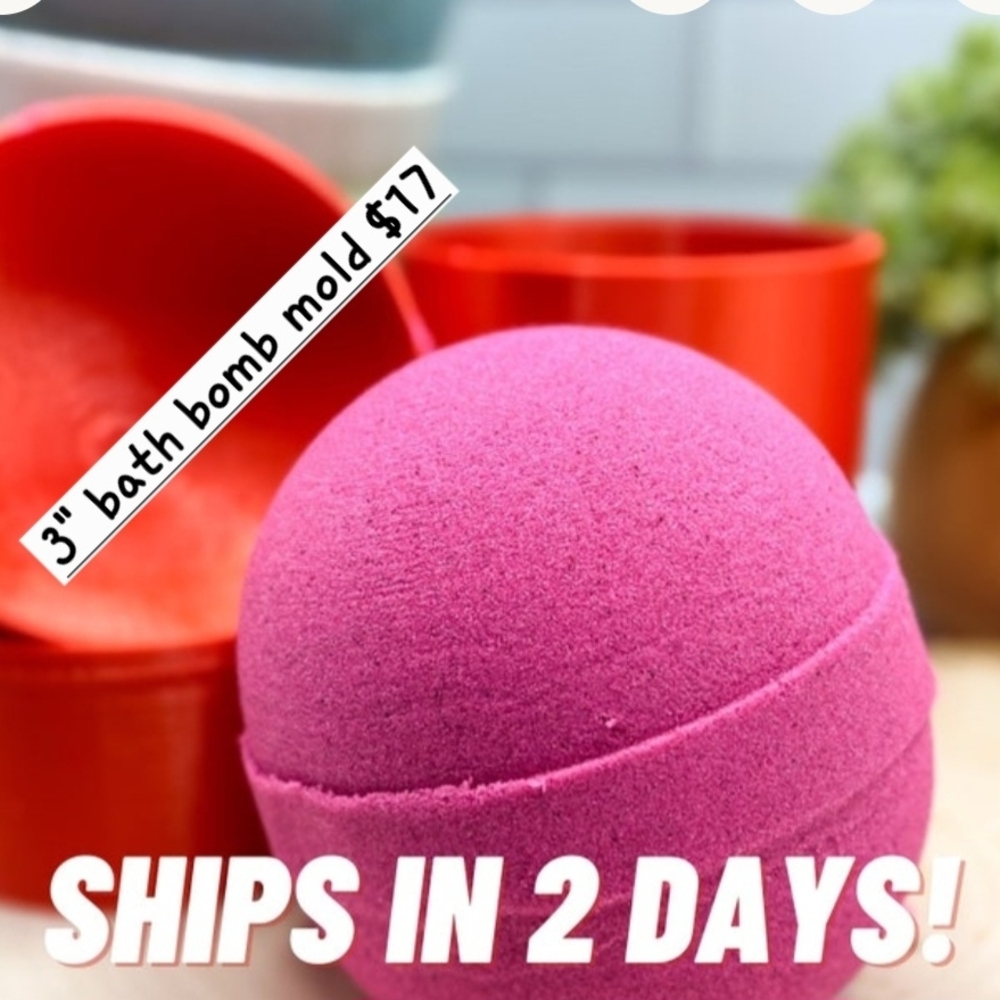 Pink Bath Bomb Mold
